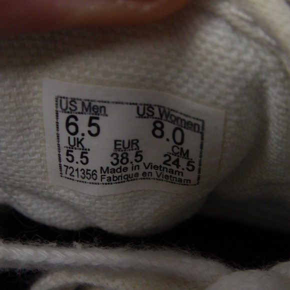 Vans Women Sneakers True White Leather Old Skool Low Top 6.5 Mens / 8 Womens - Picture 8 of 9